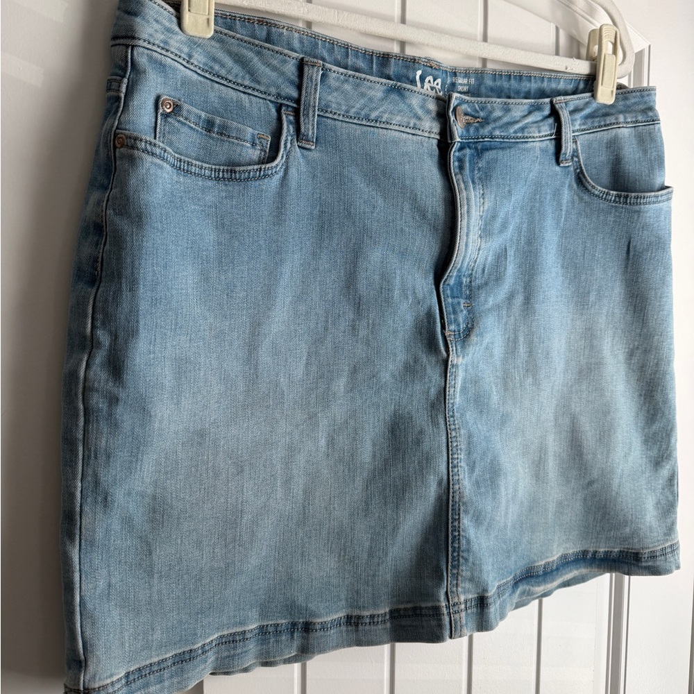 Lee Light Blue Denim Skort - Picture 2 of 5